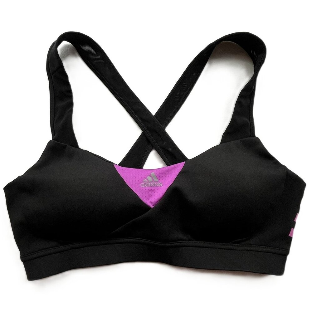 Adidas Black Sports Bra, Women's/Misses Size Medium